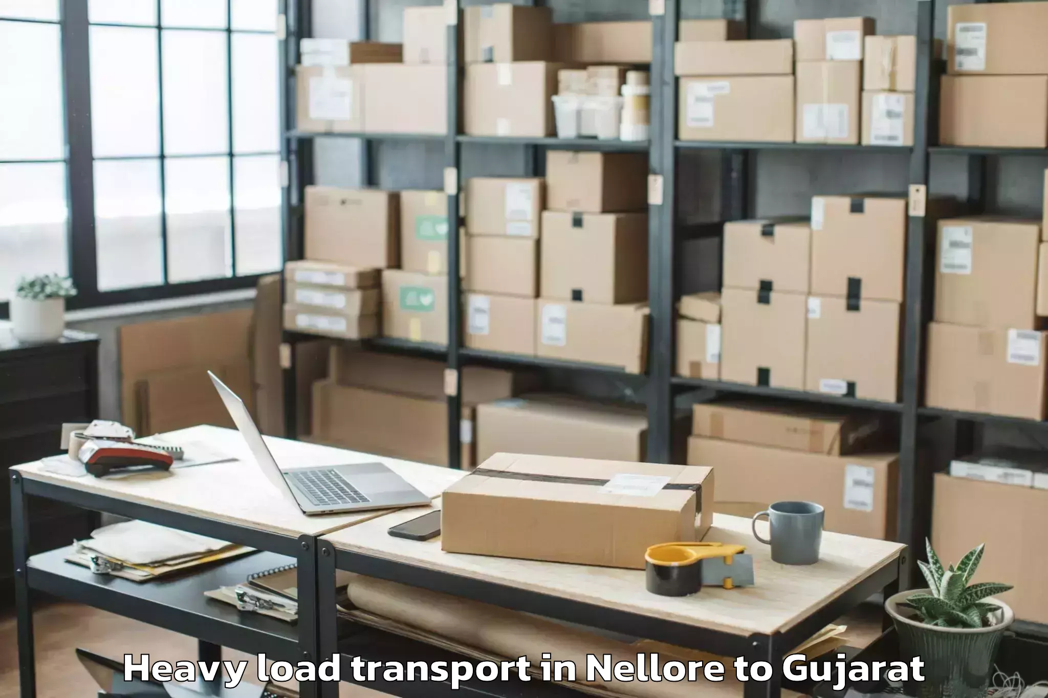 Top Nellore to Netrang Heavy Load Transport Available